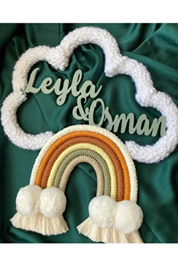 FN Στολίδι για βρεφική πόρτα Macrame Cloud