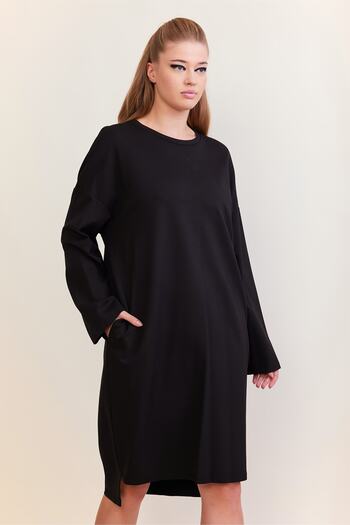 VERDA Back Print Detailed Dress