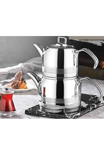 Kahramanlar Enza Midi Size Platinum Teapot