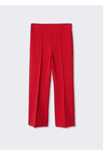 MANGO Woman Cropped Flare Pantolon