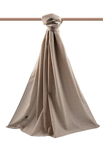Vissona Γυναικείο σάλι πολυτελείας Medina Silk Mink-2