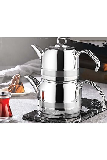 Kahramanlar Enza Midi Size Platinum Teapot