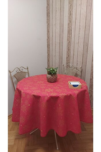 gonk Round Christmas Patterned Duck (LIQUID PUSHER, SPOT-PROOF) Fabric, Table Cloth