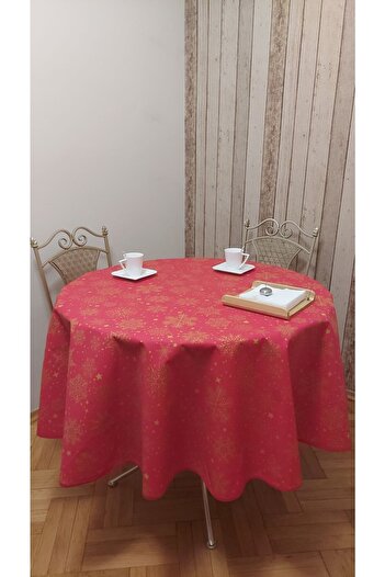 gonk Round Christmas Patterned Duck (LIQUID PUSHER, SPOT-PROOF) Fabric, Table Cloth
