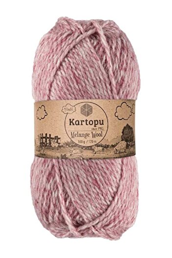 Kartopu Ayzen Home Melange Wool El Örgü Ip 100 Gri