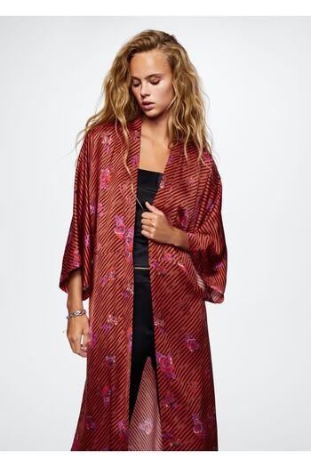 MANGO Woman Floral Patterned Kaftan