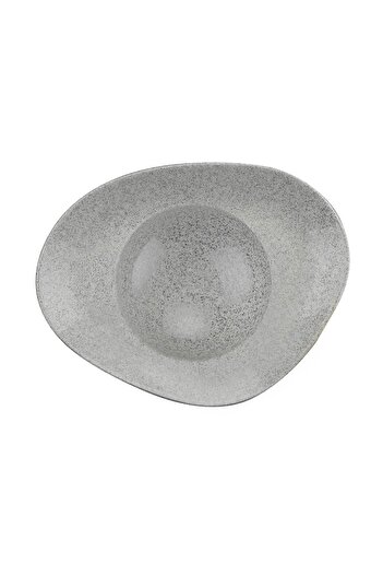 Kütahya Porselen Galaxy Spaghetti Plate Granulated Cream