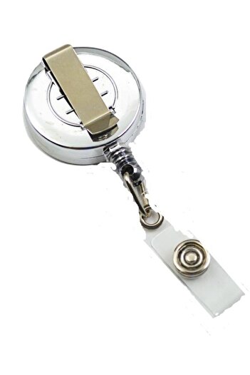 Linea Yoyo Collar Card Holder Round White 50 Pieces