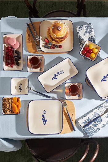 Emsan Floral Breakfast Set for 6 People - 24 Pieces