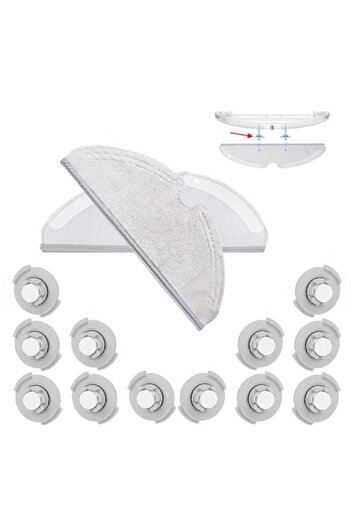 Xiaomi Σειρά Roborock S50 S51 - 2 τεμ. Σφουγγαρίστρα και 12 φίλτρα δεξαμενής νερού