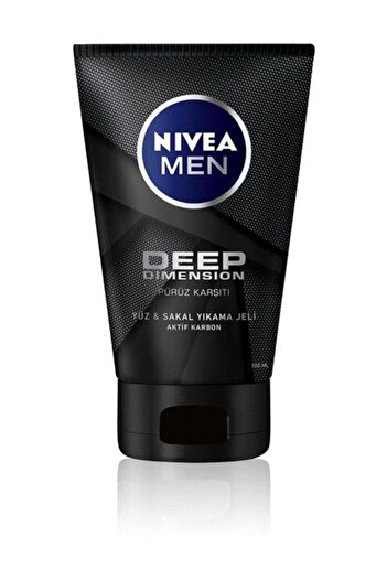 NIVEA Men Deep Dimension Face & Beard Cleansing Gel 100 ml