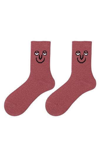 BGK Unisex Colorful Face Patterned Tennis Socks Single