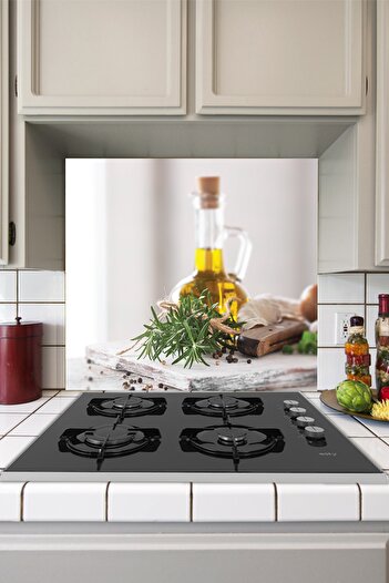 Tilki Dünyası Health and Greenery Sticker Behind the Kitchen Stove