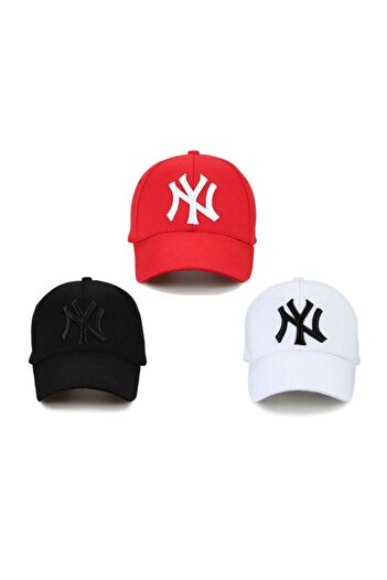Pazaroba Unisex Ny 3-Piece Red Hat
