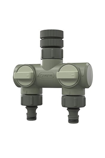 Binbirreyon Double Outlet Valve Hose Connection Apparatus Two Outlets from Single Fountain Ae085