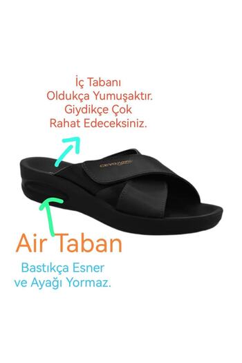 Ceyo Papuci de zi cu velcro complet ortopedici foarte confortabili