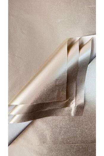t tuğset etiket 50x70 Cm 10 Pieces Plush Paper - Gold Color - t360