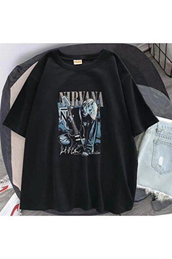 Touz Футболка Eysa Rock Series Nirvana Black Unisex Oversized