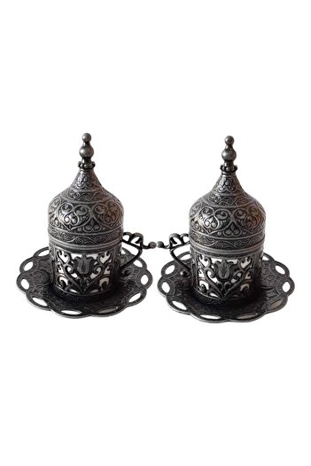kapadokyahediyelik Turkish Coffee Cup, Double Cast Coffee Pot