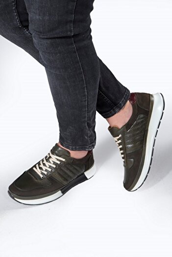 Ducavelli High Genuine Leather Men's Sneaker Shoes, Low Top Sneaker, Genuine Leather Sneaker