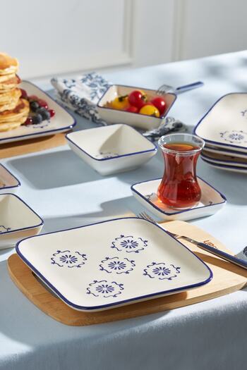 Emsan Floret 24 Piece Breakfast Set for 6 People