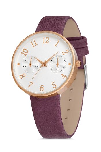Twelve Leather Strap Women's Wristwatch
