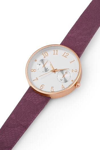 Twelve Leather Strap Women's Wristwatch
