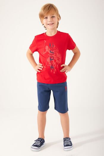 U.S. Polo Assn. Red Boy Bermuda Suit