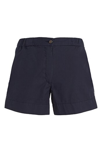 Tommy Hilfiger Yüksek Bel Rahat Mavi Kadın Şort Ww0ww38729dw5