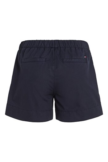 Tommy Hilfiger Yüksek Bel Rahat Mavi Kadın Şort Ww0ww38729dw5