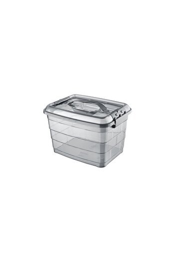 CNS Plastik Follow Me Tetris Carrying Container with Handle 5 Lt Smoked