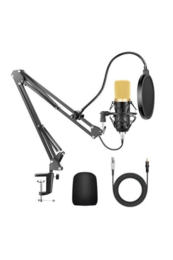SFL Product Profesyonel Studio Condenser Mikrofon Oyuncu Youtuber Podcast Yayın Sohbet Kayıt Mikrofonu