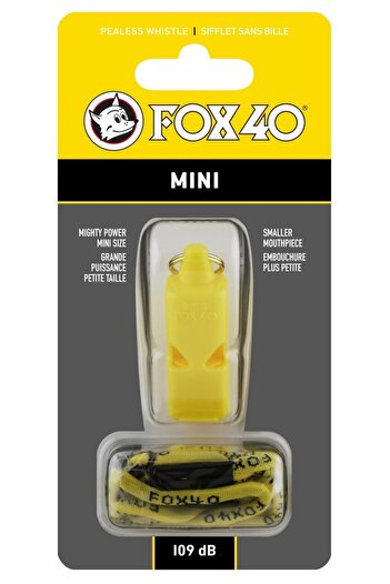 FOX 40 Mini Safety Düdük Sarı - Ipli 9803-0208