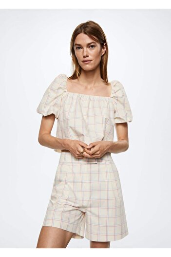 MANGO Woman Balloon Sleeve Blouse