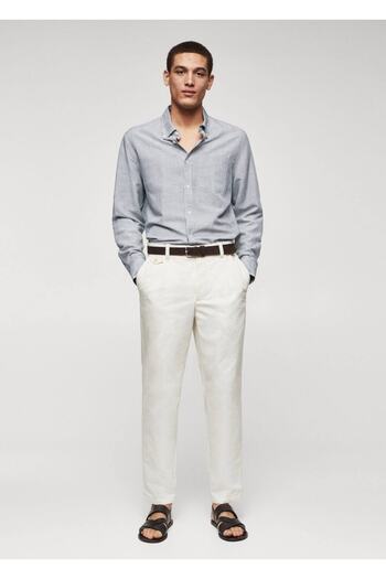 MANGO Man Striped Large Shirt