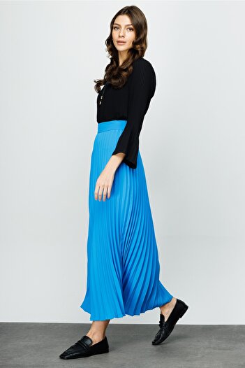 Ekol Pleated Maxi Skirt