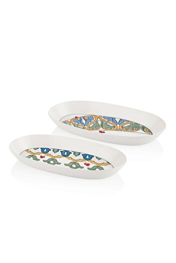 The Mia Limoncello Oval Serving Gray 29cm Set of 2