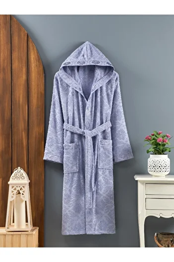 PHILIPPUS Salda Hooded Shalyaka Women's Bathrobe Lilac