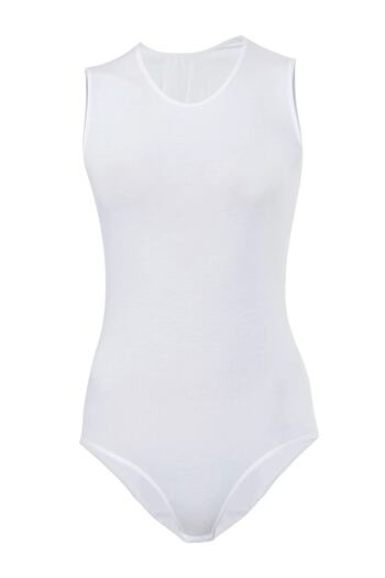 Anıt 5 Pieces Women's Zero Sleeve Bodysuit Lycra Cotton Sleeveless Snap Body 92% Cotton - 8% Lycra