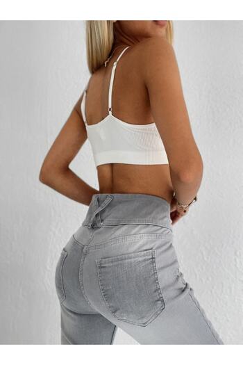 Viyamo High Waist Lycra DVR COSMETIC Jean Trousers - 90 Cm