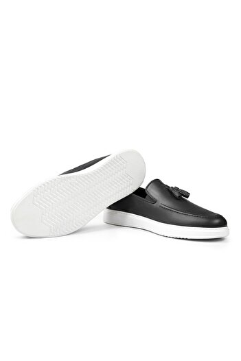 Ducavelli Fringe Hakiki Deri Erkek Günlük Ayakkabı, Loafer Ayakkabı, Hafif Ayakkabı, Yazlık Ayakkabı