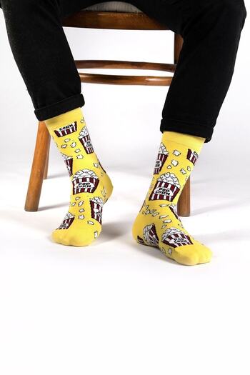 Ozzy Pack of 6 Organic Cotton Seamless Women's Multi-Colored Patterned Socks 3