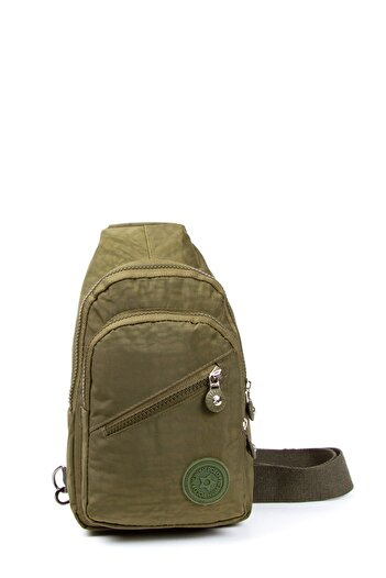 Newish Unisex Crinkle Waterproof Bag, Cross Strap Shoulder and Chest Bag, Body Bag, Khaki Color