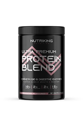 Nutriking 450 Gr Strawberry Flavored Whey Protein ™   - 18 Service