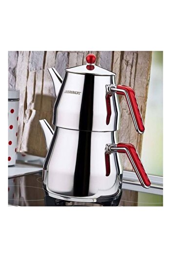Kahramanlar Prism Mega Size Stainless Steel Teapot