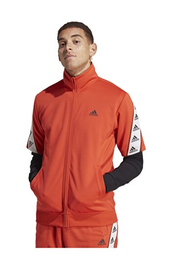adidas Ανδρικό φούτερ με κόκκινο γιακά με κουκούλα Ib8414 - M Short Ts Tt