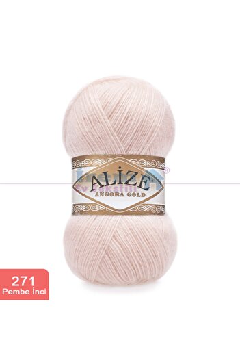 Alize Angora Gold Ручна пряжа (пакет з 5 нитками) 271-рожева перлина