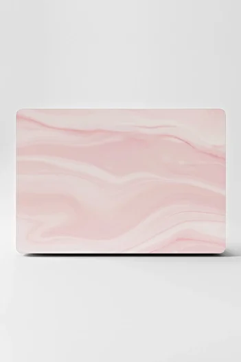 TUGİBU Pink Marble Patterned Laptop Notebook Macbook Sticker Covering