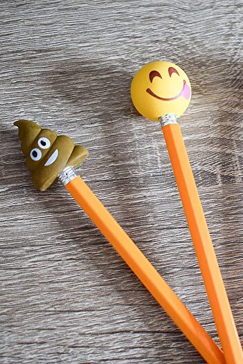 Binbirreyon The Emoji Movie Triple Pen Ornamental Character Package Pc290