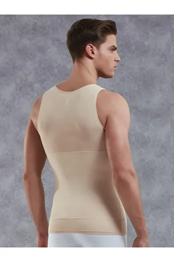 Doreanse Men's Skin Colored Wide Collar Corset Undershirt